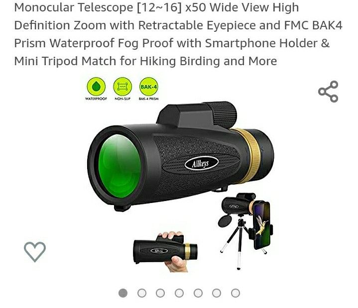 Monocular Telescope [12~16] x50 Wide View High Definition