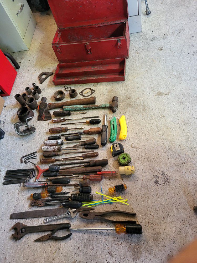 Tools $50.00 for Everything You See Including Tool Box And Tray