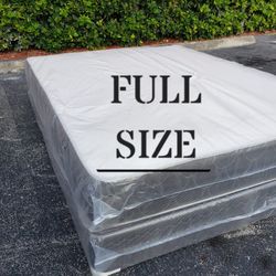 NEW FULL-SIZE MATTRESS & BOX SPRING - 2PC