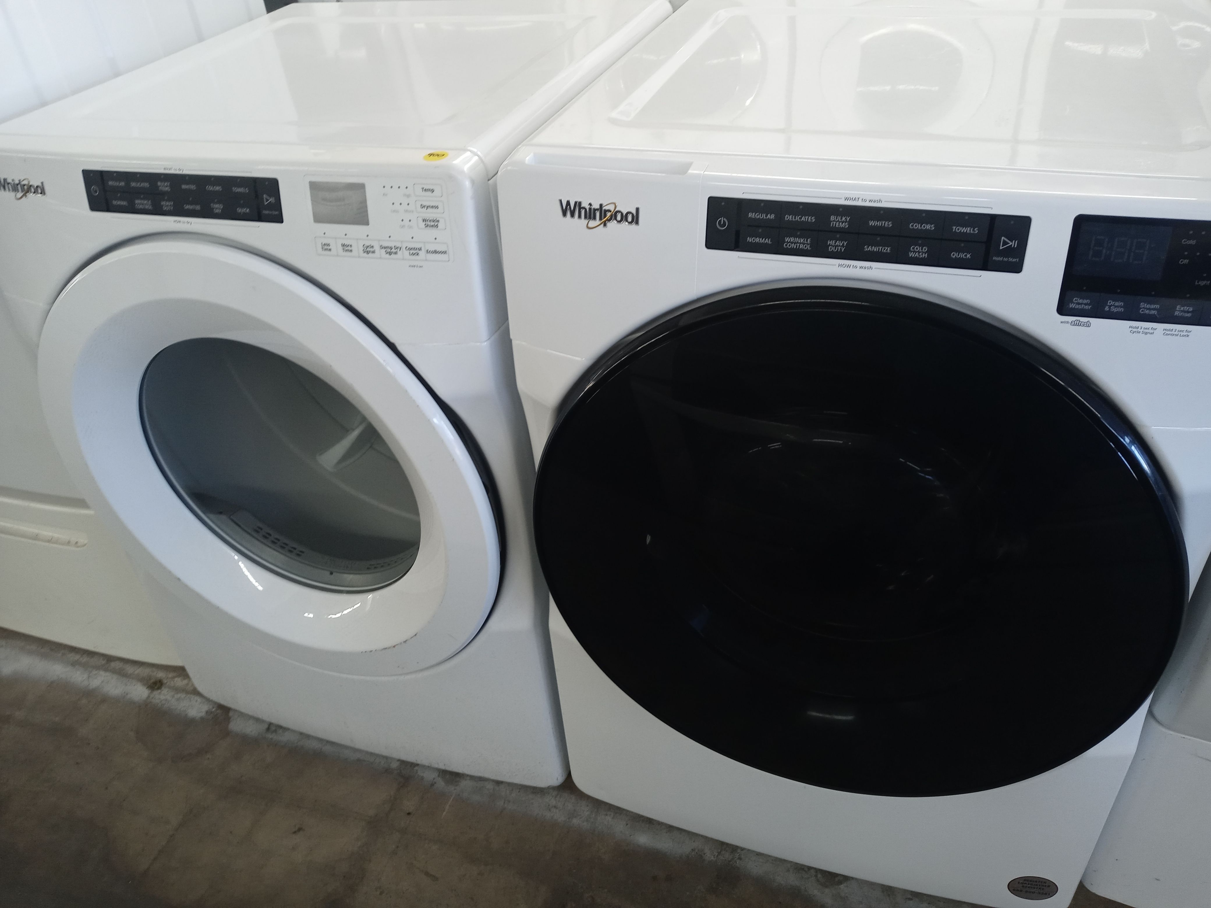 Whirlpool front load washer and dryer set - Free delivery