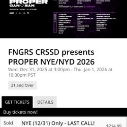 Proper NYE 2-day Ticket