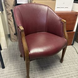 Burgundy Accent Chair – Classic & Comfortable $25 OBO