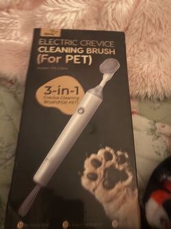 New Open Box Electric Dog Paw Cleaner, Rechargeable Paw Scrubber with LED Light
