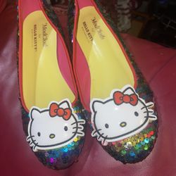 ModCloth X Hello Kitty Sequin Flats 6.5