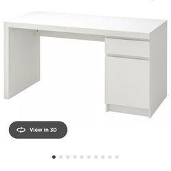 White Working Desk/Vanity