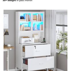 2 Drawer File Cabinet with Lock