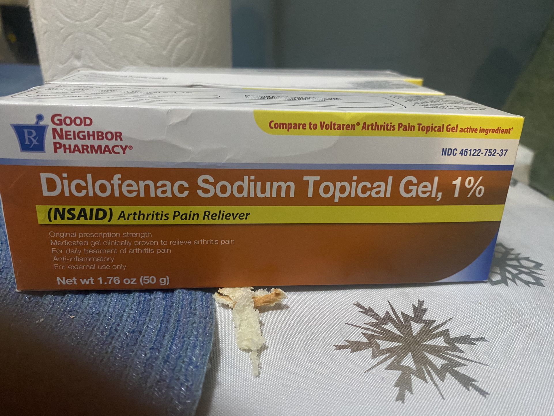 Diclofenac Sodium Topical Gel 1% Arthritis, Pain Reliever