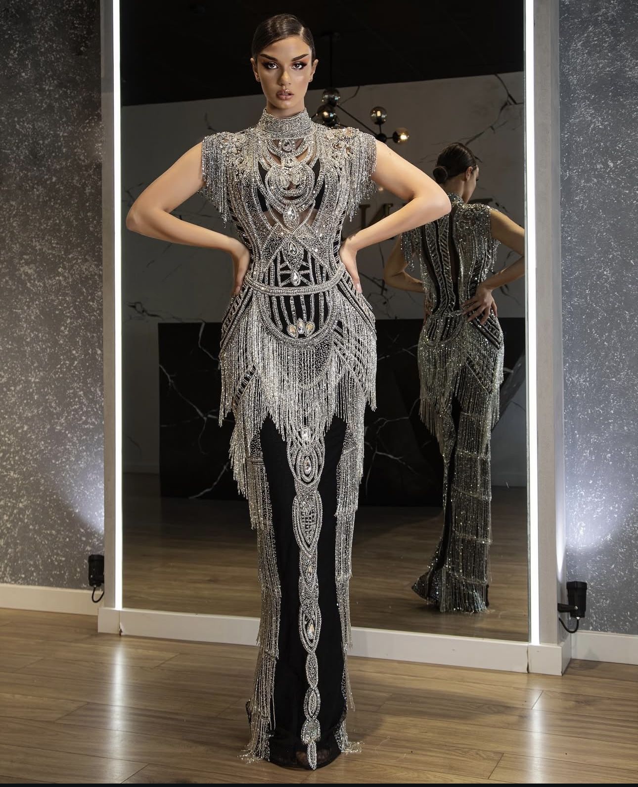 Blini Black Sequins Dress