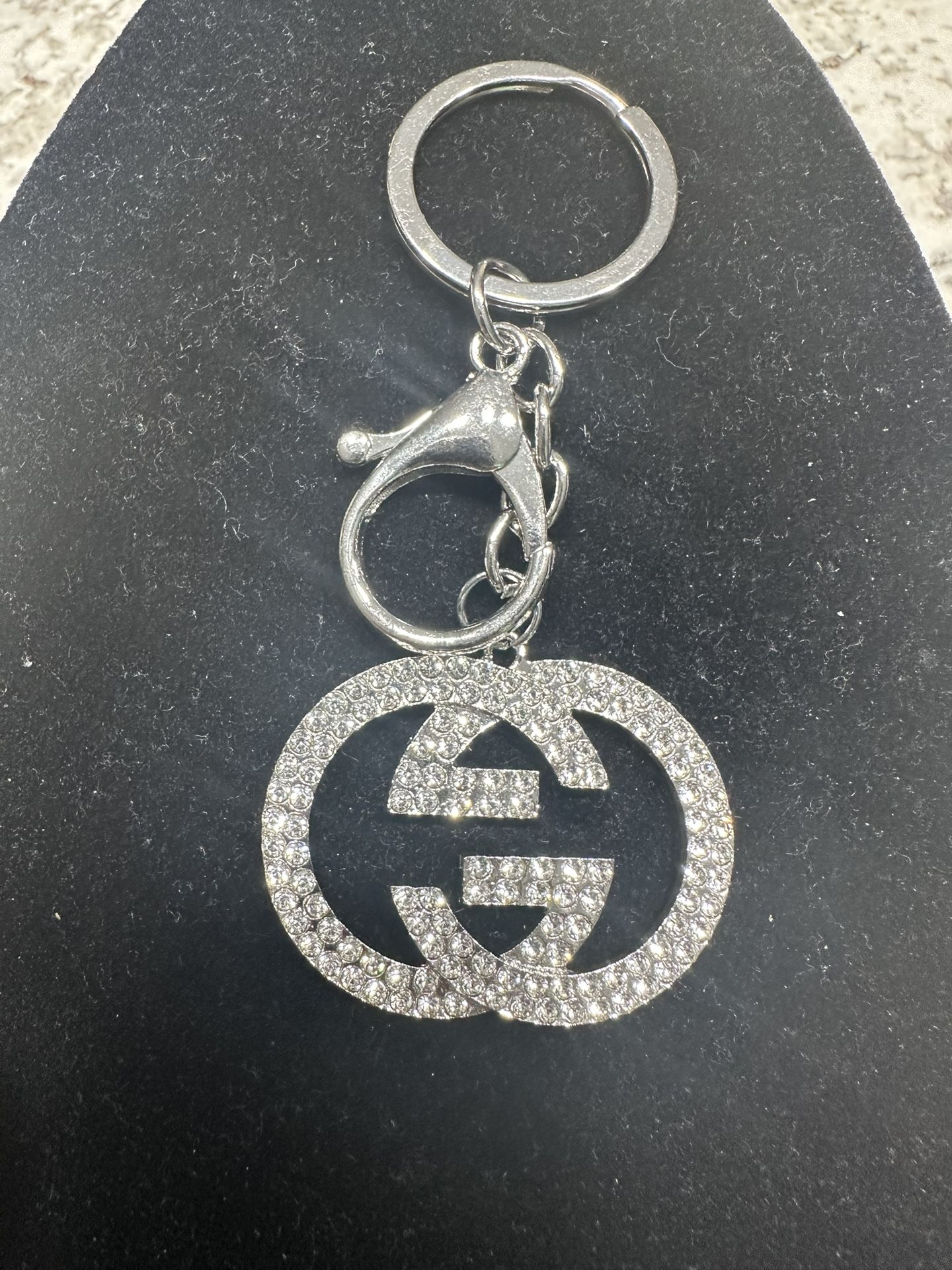 Silver GG keychain