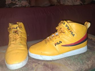 Fila Men's High-Top Sneakers Yellow Red Navy