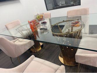 Dining table with 6 chairs