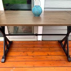 NEW Dining Table, Metal Farmhouse Balcony Height Outdoor Patio Dining Table !
