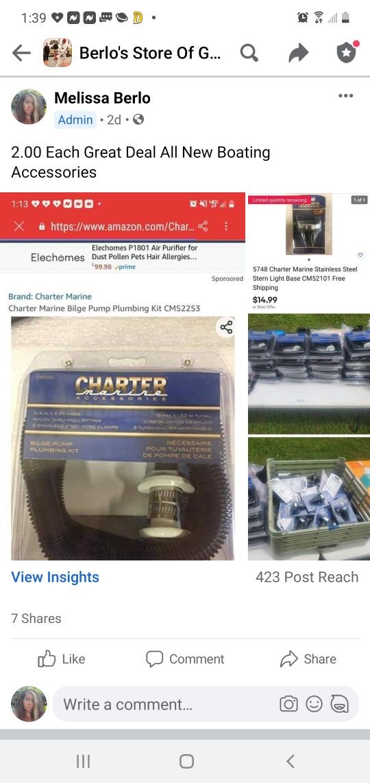 Boating accessories