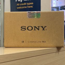 Sony FX3 Cinema Camera