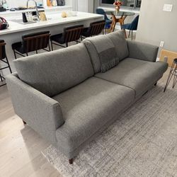 Like New Grey Sofa - 89”
