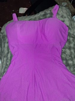 magenta pink swimsuit set