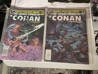 Conan The Barbarian Vintage Marvel Comic Book Magazines