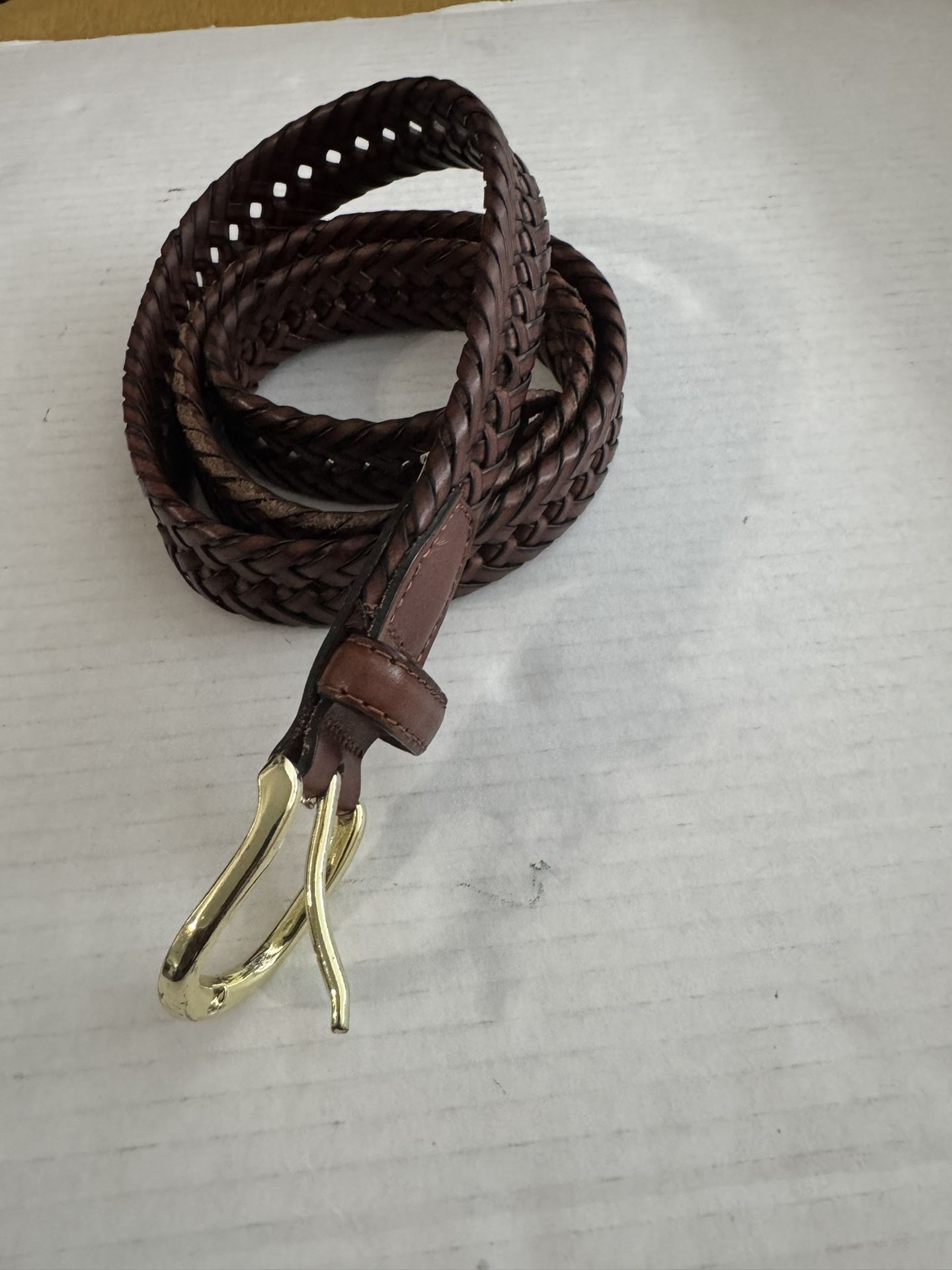 Faux leather Braided belt size: Large