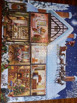 Christmas House - White Mountain Puzzle