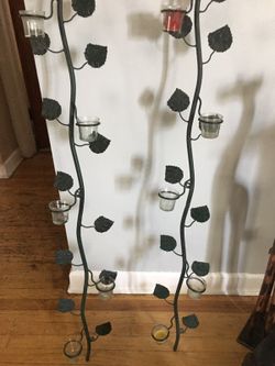 Wall candle holders
