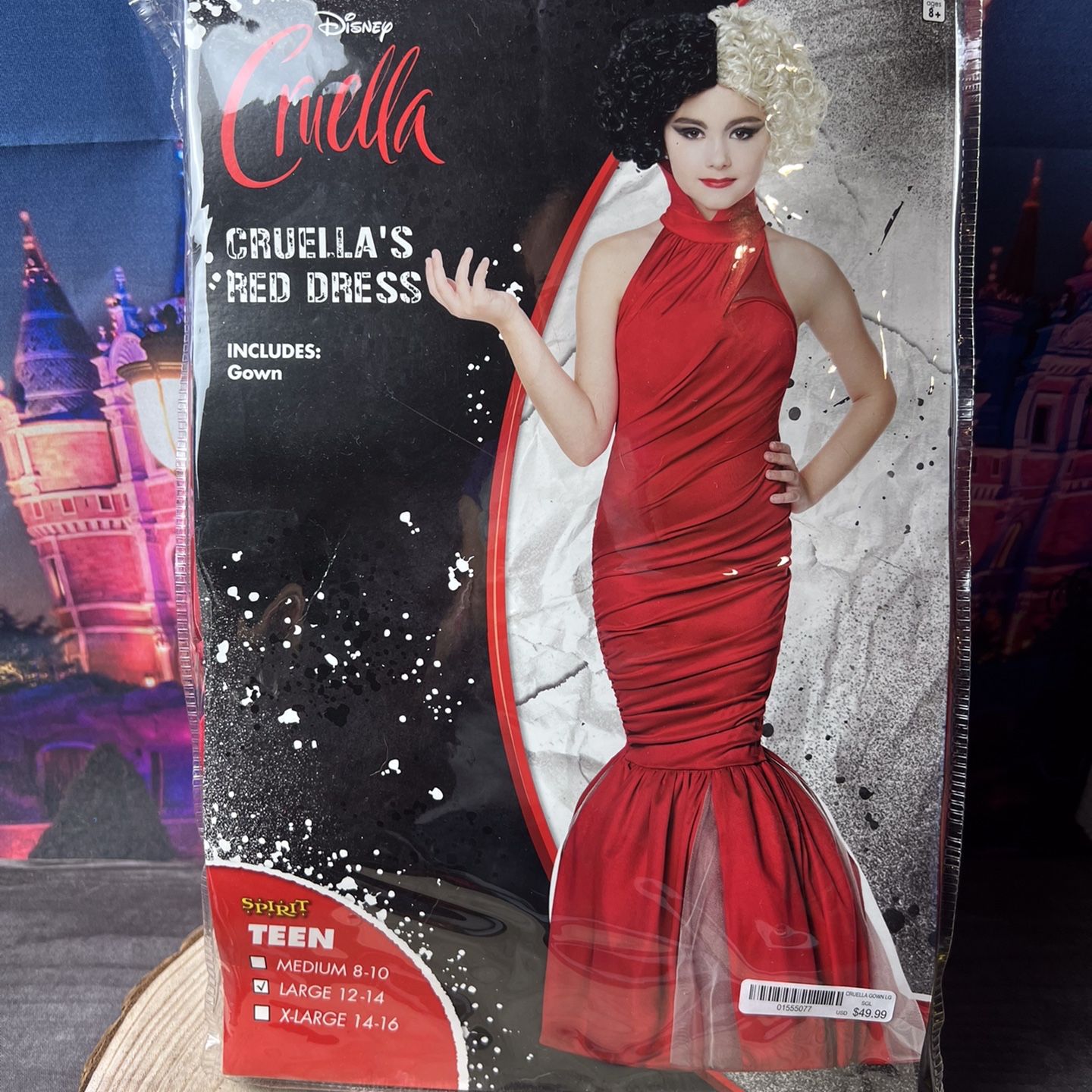 red dress from cruella Sale!! COSTUME SEWING PATTERN | Sew Women Halloween Outfit | Cruella  Deville 101 Dalmatians Dress Red Gown | Size 14 16 18 20 22 Plus 10981