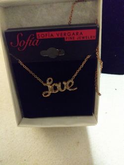 It's a gold-plated love necklace how much