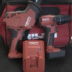 Hilti 12 V Reciprocating Saw Drill And Charger