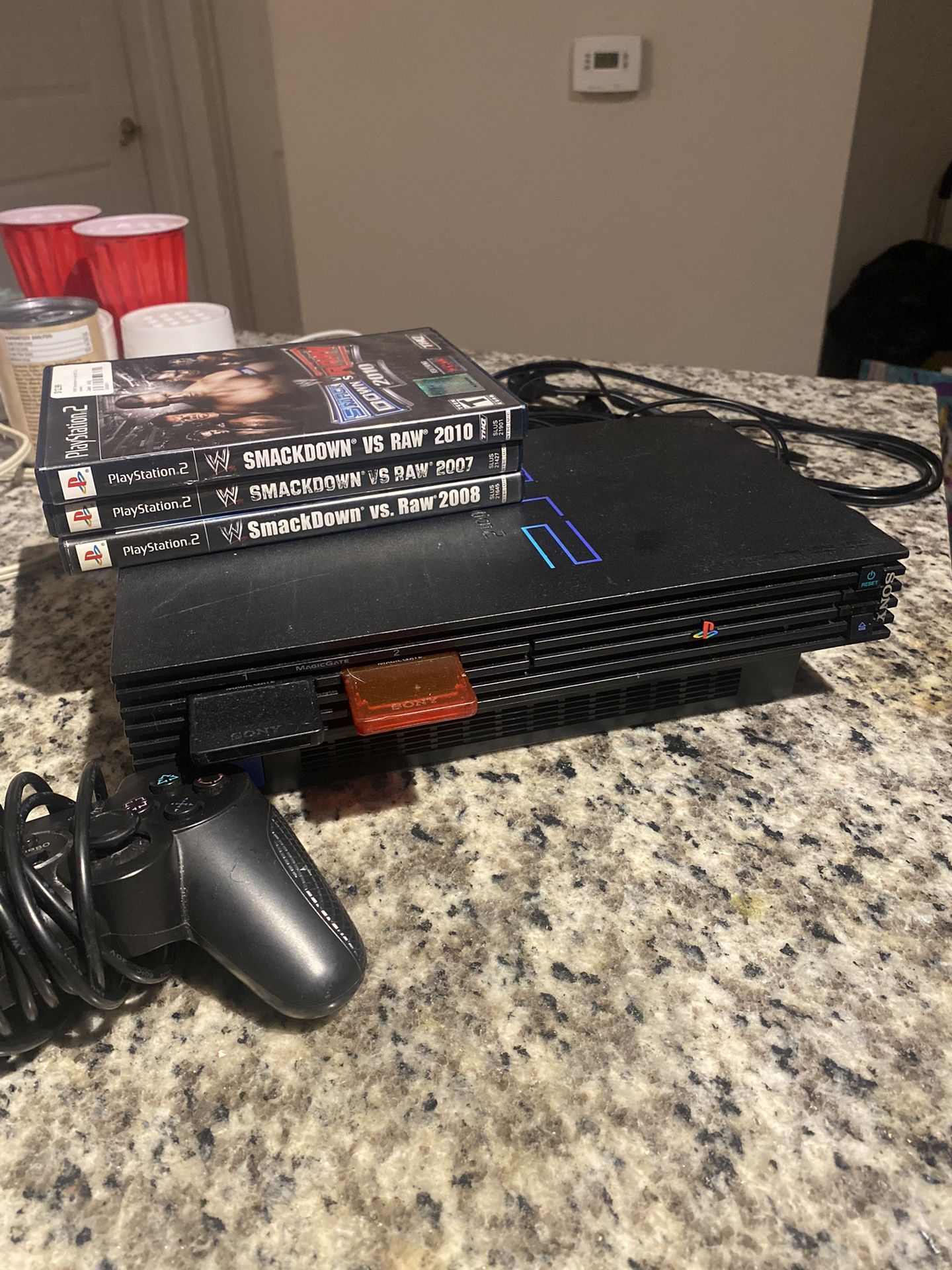 Ps2  With 3 Games 