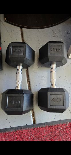 40 lbs dumb bells. Like new