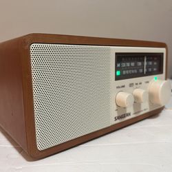 Sangean WR-11 Wood Cabinet AM/FM Table Top Analog Radio Wooden - TESTED WORKS
