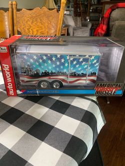 1:18 Scale American Muscle Cargo Trailer