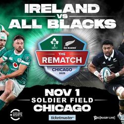 2 Tickets For All Blacks vs Ireland Chicago