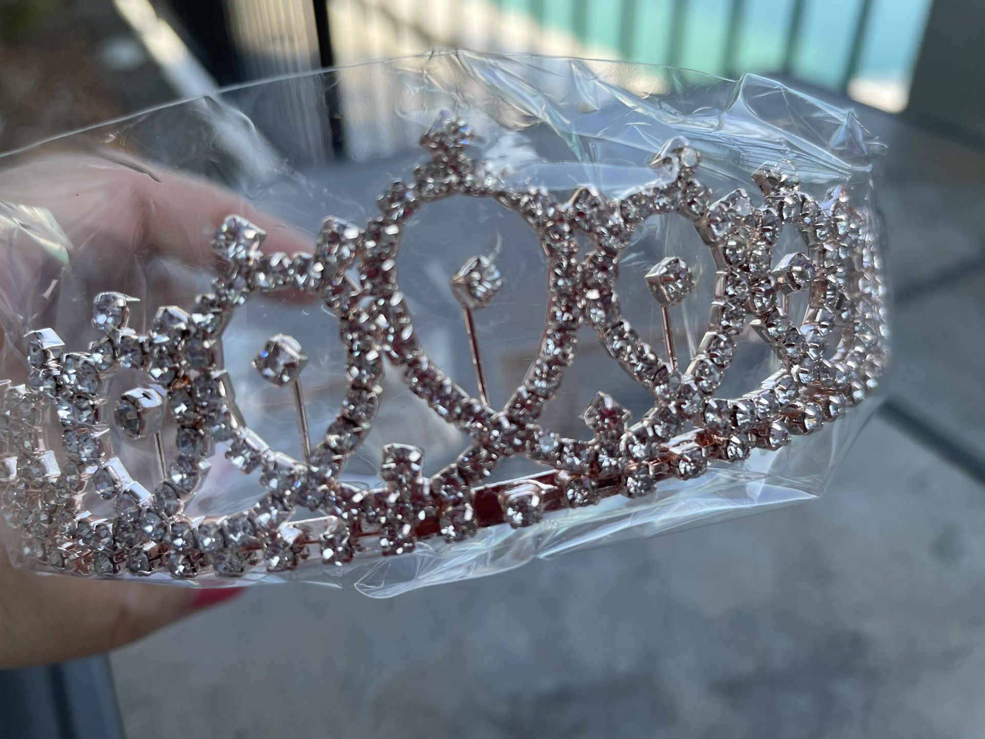 Tiara- Rose gold pink -new in package