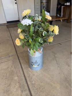 34” tin plant holder.