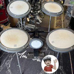 🔥 5 Piece Practice Pad Drum Set Complete Drums