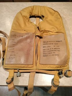 Vest, Life Preserver, Pneumatic. Vintage
