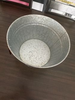 Steel tub.