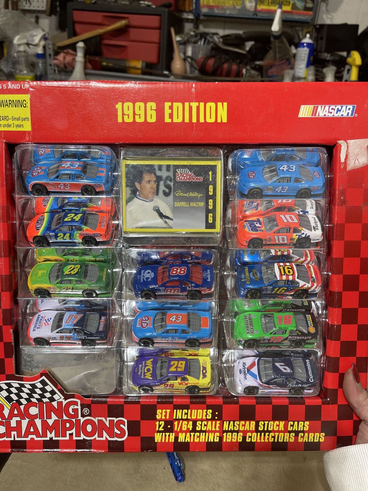 RACING CHAMPIONS~12-1/64 TH SCALE NASCAR SOCK CARS/ WITH MATCHING CARDS