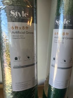 Style Selections 6x8 ft Artificial Grass (x2)