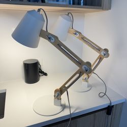 Two White Desk/night Stand Lamp (2)