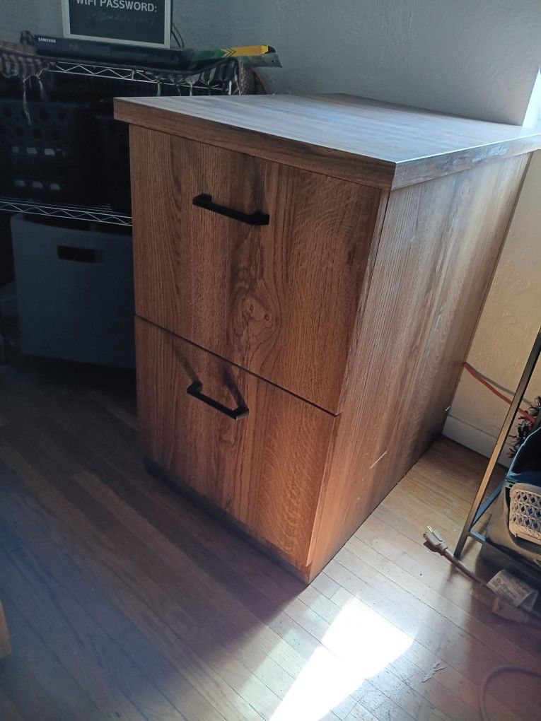 Wood 2 Drawer File Cabinets