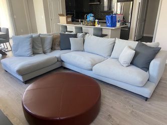 Modern Couch Sofa Sectional w/ Large Chaise