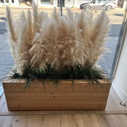 Custom large wooden Indoor decorative planters