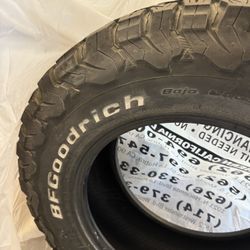 2 BF Goodrich Ko2 285/65/18 Used