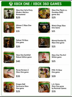PS2 & XBOX ONE GAMES bulk sale DISCOUNTS!