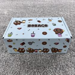 Bobago Boba Glass Set With Recipe Book Metal Straw Anti Slip Rubber Sleeve New! 