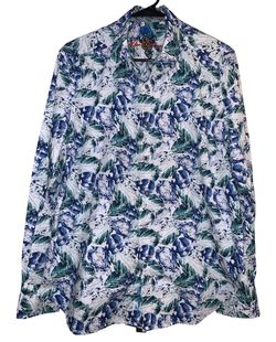 Robert Graham Classic Fit Cuban Sunset Button Down Shirt Size Large 