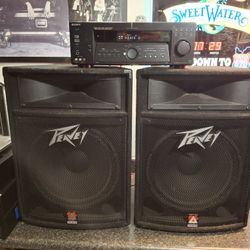 Sony STR-DE685 Receiver And 2 Peavy TLS-5 Speakers Combo