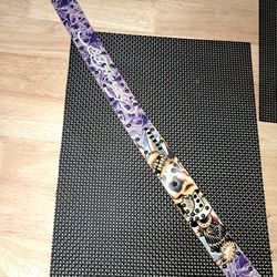 Ed Hardy Skull Tattoo Graphic Belt Made Under Christian Audigier 