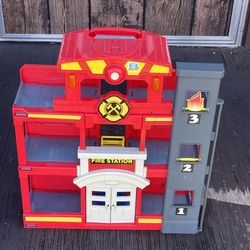 Fire Station Toy Makes Sounds 
